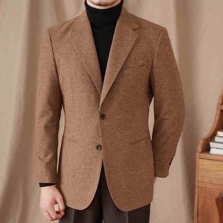 Wool Vintage Coat For Men